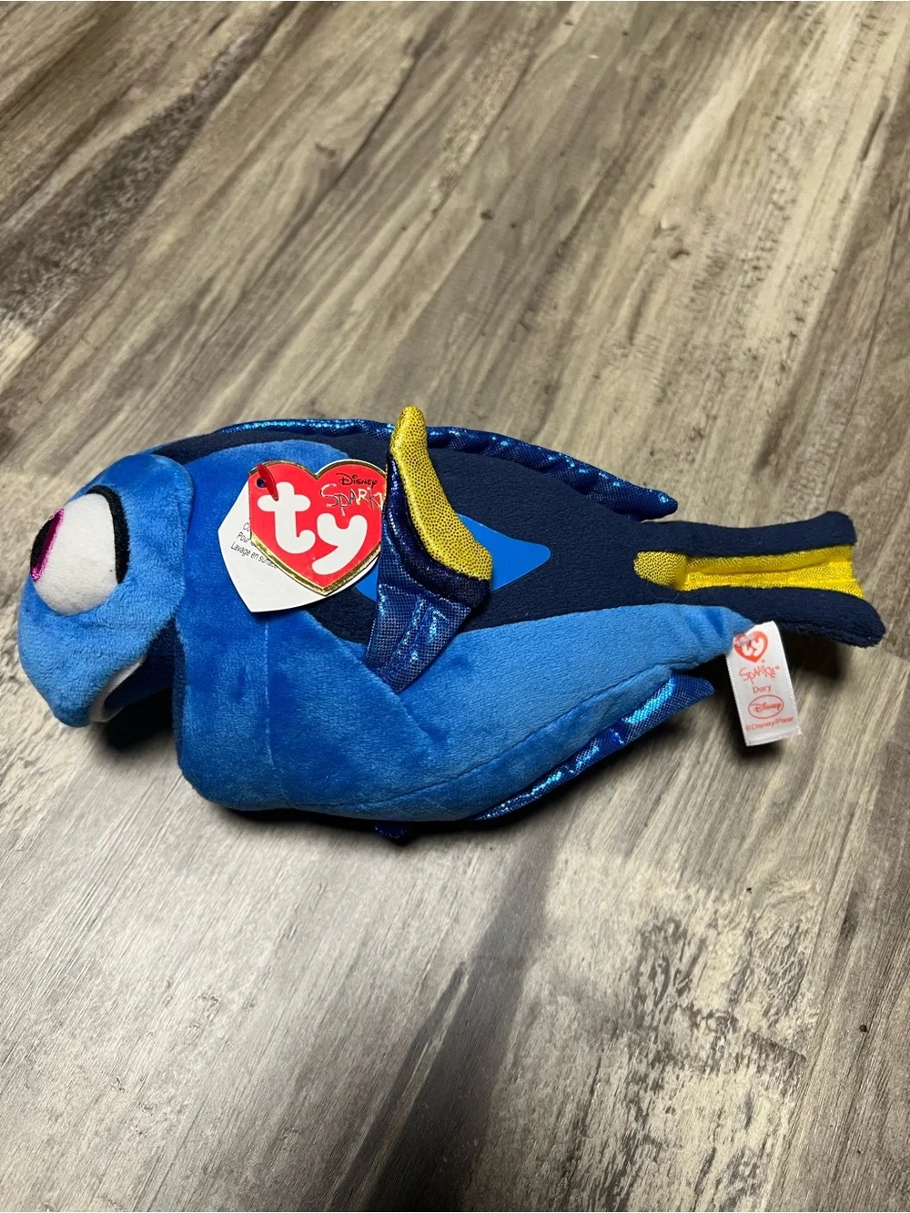 Ty Sparkle Dory Beanie Baby Disney Pixar 2016 Movie Plush Toy